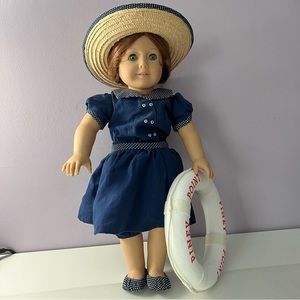 American Girl Doll Outfit Samantha Bathing Costume Bloomer Suit Lifesaver Retire